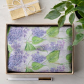 水彩薄紫花 薄葉紙 (ギフト)