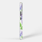 水彩薄紫花 SAMSUNG GALAXYケース (右側面)