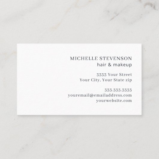 水彩藍青と金ゴールド 芸術的 名刺 (裏面)