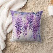 水彩藤ささみ クッション (ブランケット)