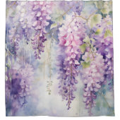 水彩藤ささみ シャワーカーテン (正面)