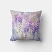 水彩藤のささやき クッション (正面)