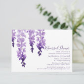 水彩藤のリハ結婚ーサルディナー エンクロージャーカード (スタンド正面)