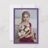 水彩藤の写真 |バルミツワー サンキューカード (裏面)