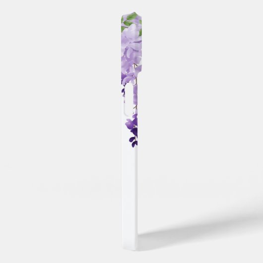 水彩藤の名前パーソナライズされたモノグラム Case-Mate iPhoneケース (裏面 / 右)