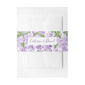 水彩藤パーソナライズされた名 | 結婚s 招待状ベリーバンド (正面例)