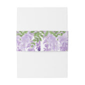 水彩藤パーソナライズされた名 | 結婚s 招待状ベリーバンド (裏面例)