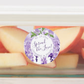 水彩藤結婚がラブスクリプトを広げる ラベル (貼付)