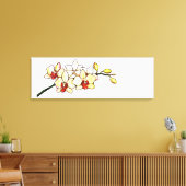 水彩蘭絵画黄花禅 キャンバスプリント (インサイチュ (リビング))