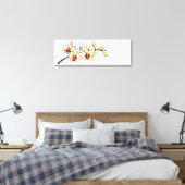 水彩蘭絵画黄花禅 キャンバスプリント (インサイチュ (寝室))