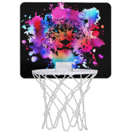 水彩虎の頭 ミニバスケットボールゴール