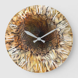 水彩虎ひまわりコレクシエレガントョン ラージ壁時計