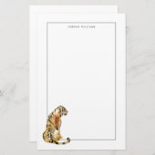 水彩虎座 便箋 (正面/裏面)