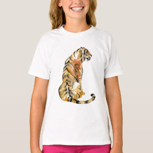 水彩虎座 Tシャツ