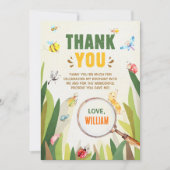 水彩虫虫ボーイ誕生日 サンキューカード (正面)