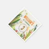 水彩虫虫ボーイ誕生日 スタンダードカクテルナプキン (角)