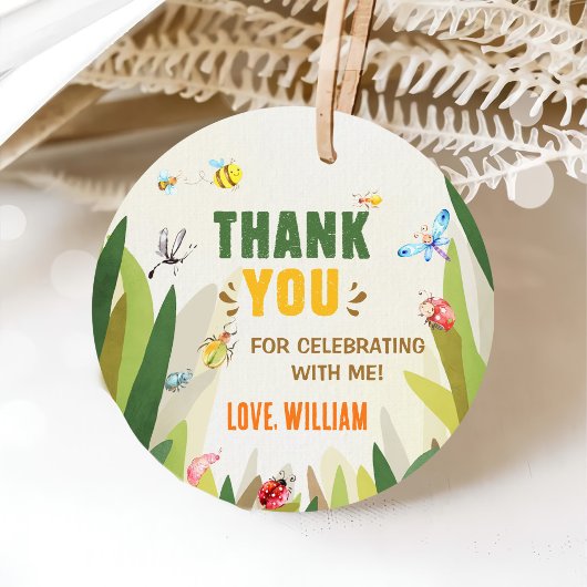 水彩虫虫ボーイ誕生日 フェイバータグ