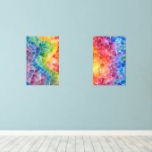 水彩虹のステンドグラス (ウッドフロア)