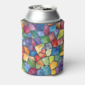水彩虹のステンドグラス 缶クーラー (缶裏面)