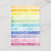 水彩虹の本ベビー エンクロージャーカード (裏面)