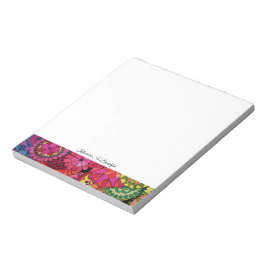 水彩虹の色曼荼羅 ノートパッド