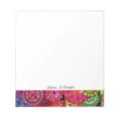 水彩虹の色曼荼羅 ノートパッド (正面)