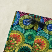 水彩虹の色曼荼羅 ビーチタオル (インサイチュ)