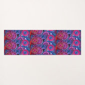 水彩虹の色曼荼羅 ヨガマット (裏面(横))