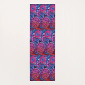 水彩虹の色曼荼羅 ヨガマット (裏面)