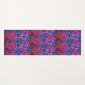 水彩虹の色曼荼羅 ヨガマット (正面(横))