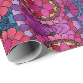 水彩虹の色曼荼羅 ラッピングペーパー (ロールコーナー)