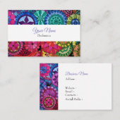 水彩虹の色曼荼羅 名刺 (正面/裏面)