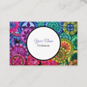 水彩虹の色曼荼羅 名刺 (正面)