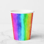 水彩虹の色 紙コップ (裏面)
