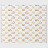 水彩虹の行（黄色） ラッピングペーパー (フラット)