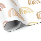 水彩虹の行（黄色） ラッピングペーパー (ロールコーナー)