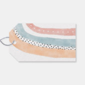 水彩虹の赤ちゃんシャワーありがとうギフトラベル ギフトタグ (裏面横)