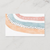 水彩虹の赤ちゃんシャワーおむつラッフル エンクロージャーカード (裏面)