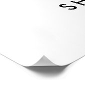 水彩虹の赤ちゃんシャワー歓迎サイン ポスター (角)