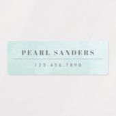 水彩虹の防水名 ラベル (デザイン2)