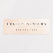 水彩虹の防水名 ラベル (デザイン1)