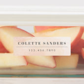 水彩虹の防水名 ラベル (貼付)