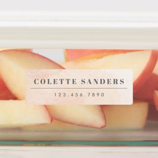 水彩虹の防水名 ラベル (貼付)