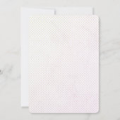 水彩虹ぼほ花赤ちゃんシャワー 招待状 (裏面)