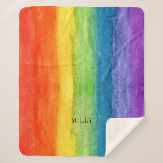 水彩虹モダンカスタム器 シェルパブランケット (正面)