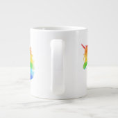 水彩虹ユニコーン ジャンボコーヒーマグカップ (裏面)