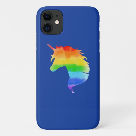 水彩虹ユニコーン Case-Mate iPhoneケース (裏面)