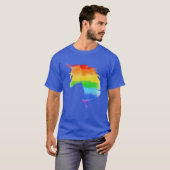 水彩虹ユニコーン Tシャツ (正面フル)