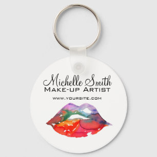 水彩虹唇メイクアップブランディング キーホルダー