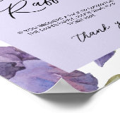 水彩虹彩フローラ春おむつラッフル ポスター (角)